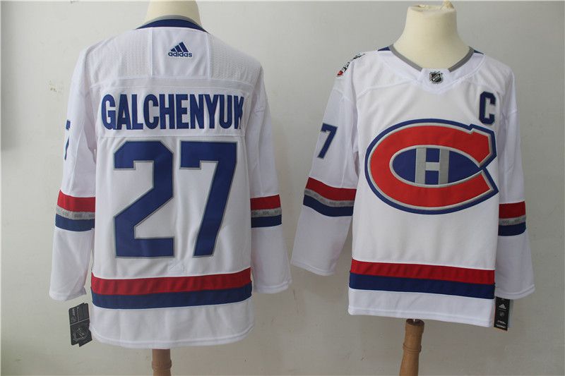 Men Montreal Canadiens 27 Galchenyuk White Hockey Stitched Adidas NHL Jerseys